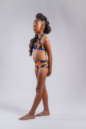 Tijani - Maillot de bain 2 pièces pour enfant - Wax africain